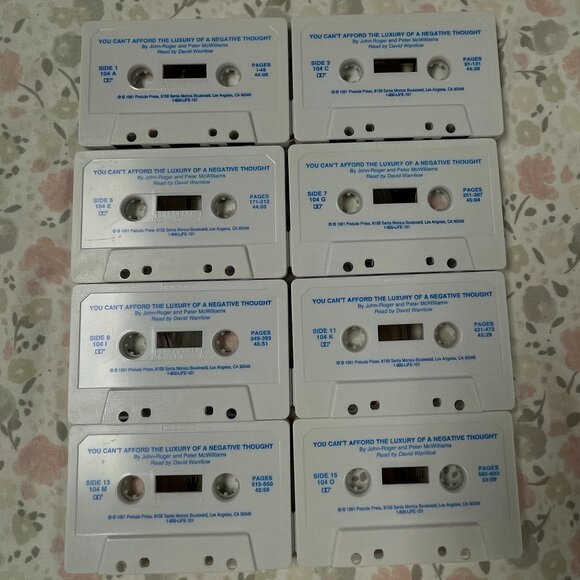 Cassette Tapes "You Can't Afford the Luxury of a Negative Thought" - Vintage - Picture 6 of 7